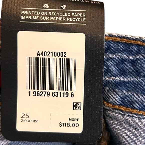 Levi's Women's Iconic Long Skirt- Denim Maxi Length Skirt- Size 25 - Picture 9 of 13